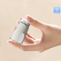 Mini Portable Travel Umbrella - Ultra - Light Compact Design with UV Protection - Iron (Beige)