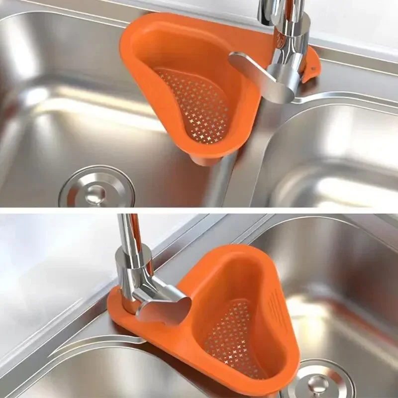 Swan Drain Basket Garbage Filter Kitchen Sink Filter Shelf Strainer Leftover Sink Hanging Rack Multifunctional Drainage Basket