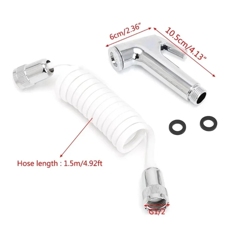 Handheld shower head Bidet sprayer Diaper Bidet Toilet Shattaf Sprayer Bathroom Toilet Bidet Shower Head Nozzle Telephone Shower Hose
