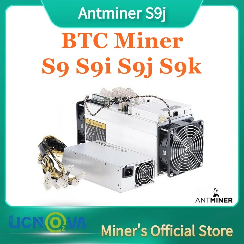 

Free Shipping AntMiner S9j14T 14.5T BITMAIN With PSU ASIC Miner SHA-256 Bitecion BTC BCH Miner Other Sale Antminer All Model