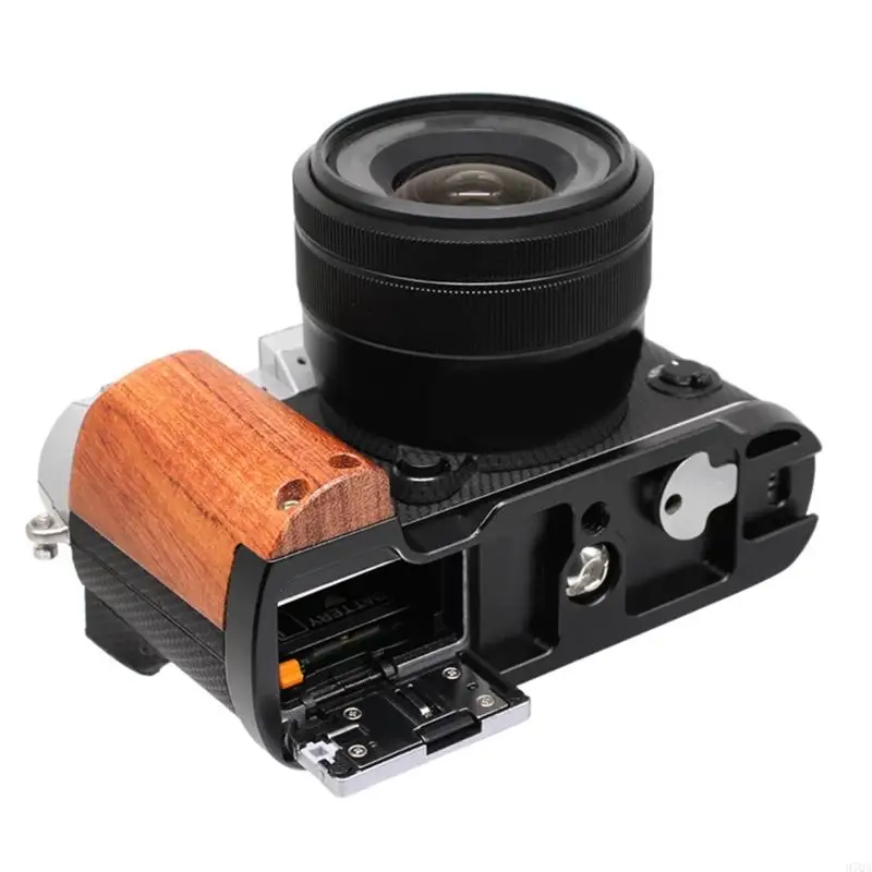97QA Pearwood Hand Grip,Handgrip L-Shape Grip for X-T50 Photography Use Super Comfort