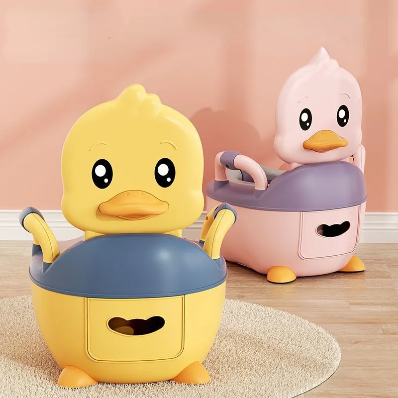 Kids Potty Training Toilet Household Large Seat Baby Cute Animal Splash-proof Training Portable Toilet Comfortable Non-Slip 2