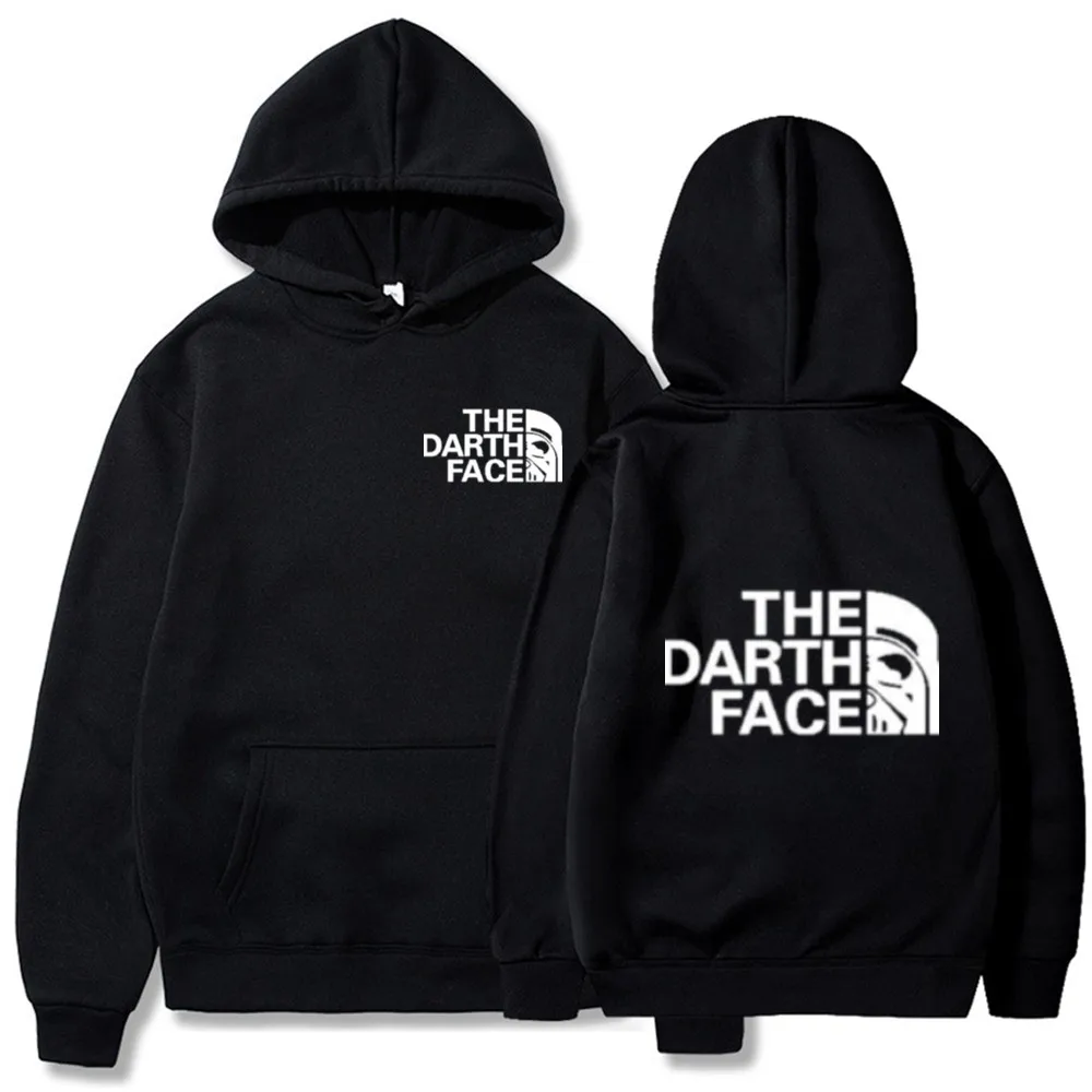 

Gothic The Darth Face Printed Y2K Pullover Women's Men's Hoodies&Sweatshirt Unisex Oversized Inner Fleece High Street Streetwear