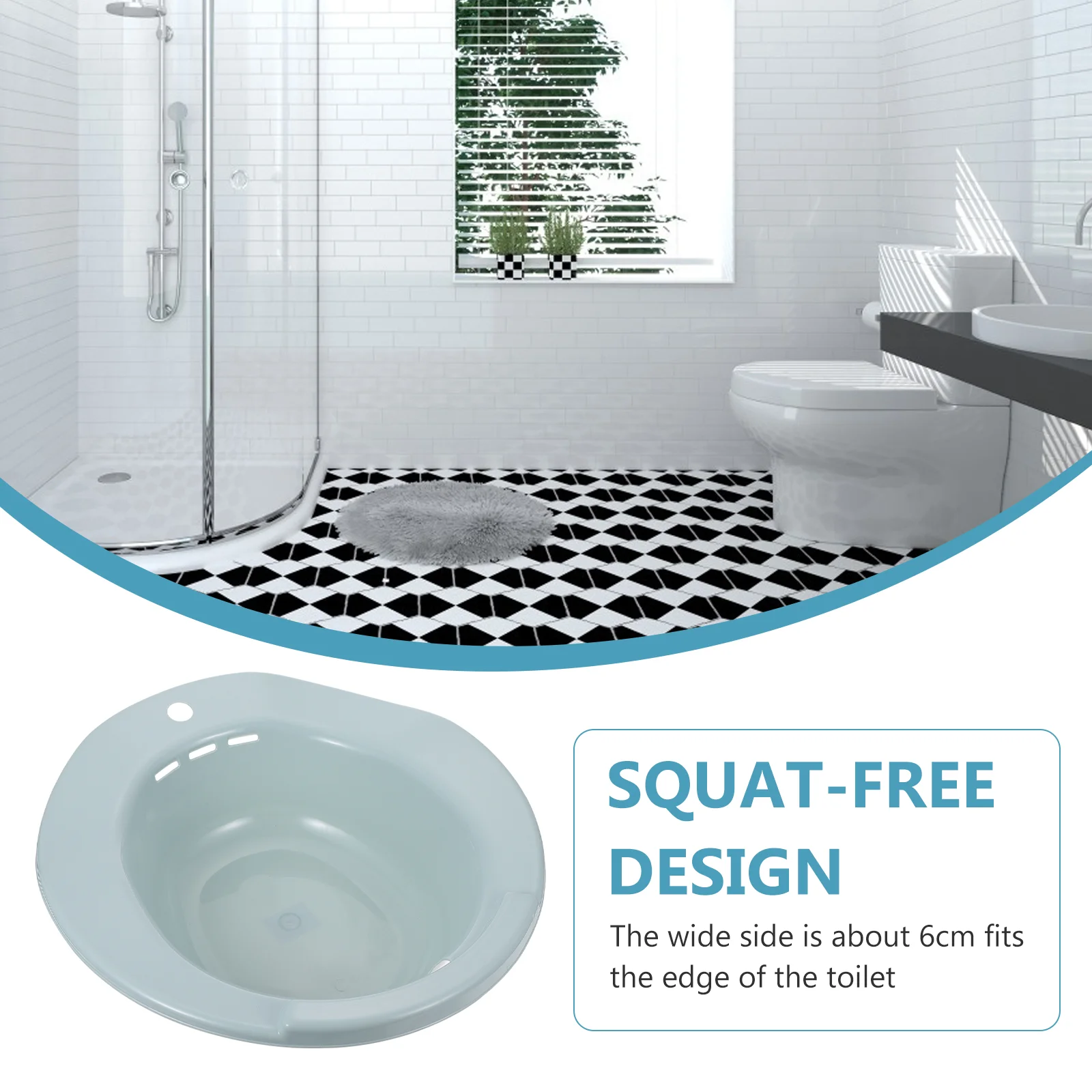 Bath Toilet Sitz Bidet Adult Wipes Collapsible Bathtub Squat Free Basin Postoperative Care Portable 4