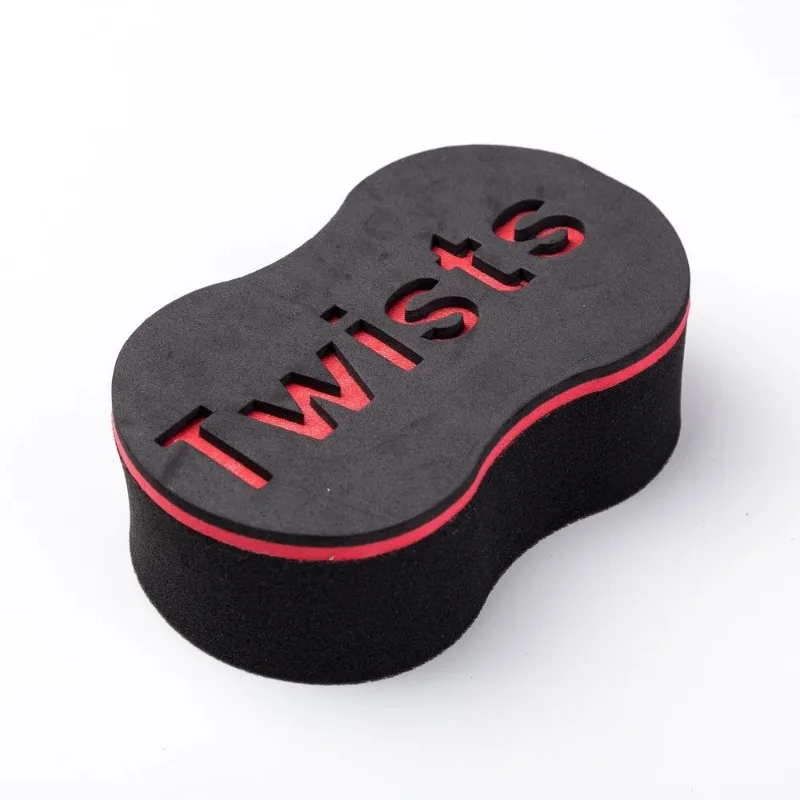 Oval Double Sides Magic twist hair brush sponge,Sponge Brush for Natural,afro coil wave dread sponge brushes Hair Curler 6