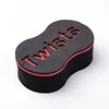 Oval Double Sides Magic twist hair brush sponge,Sponge Brush for Natural,afro coil wave dread sponge brushes Hair Curler 6