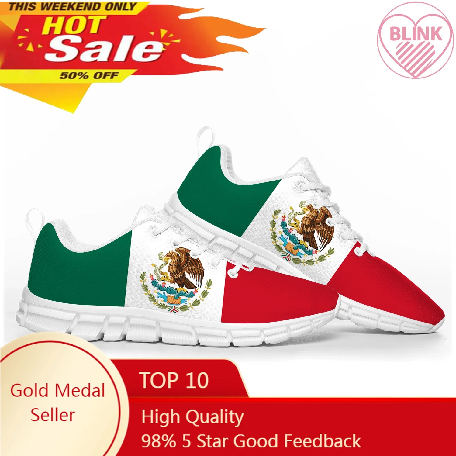 mexican Flag Sports Shoes Mens Womens Teenager Kids Children Sneakers mexico Casual Custom High Quality Couple Shoes