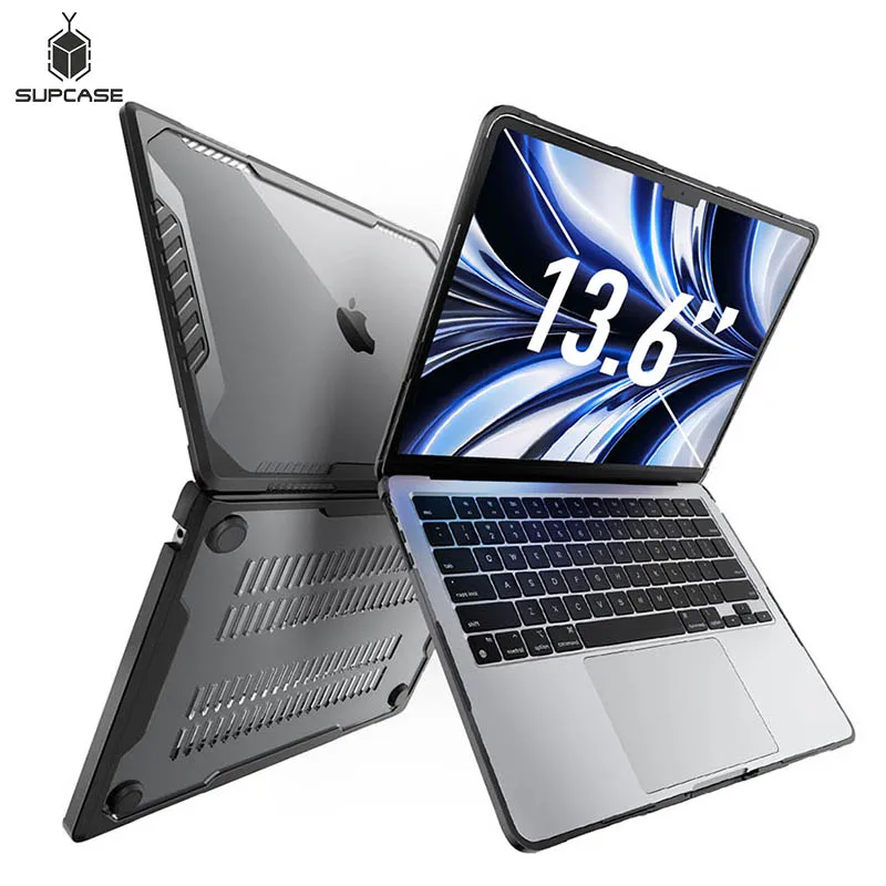 Supcase-capa Protetora Dura para Macbook Air Chip ub Dupla Camada A2681 m2 136 Case 2023