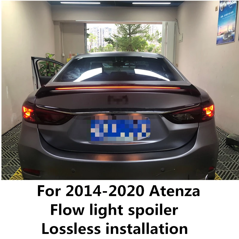 For Mazda 6 Atenza Spoiler 2014 2015 2016 2017 2018 2019 2020 Flow