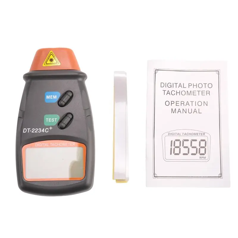 AA81-디지털 타코미터 Rpm 미터 비접촉식 2.5Rpm-99999Rpm Lcd 디스..