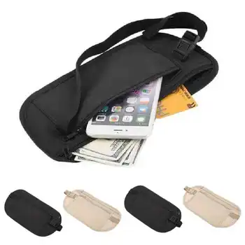 Marsupio Sportivo da Corsa Invisibile, Marsupio da Viaggio per Passaporto e Denaro, Marsupio Nascosto di Sicurezza, Portafoglio Regalo, Borsa Porta Soldi