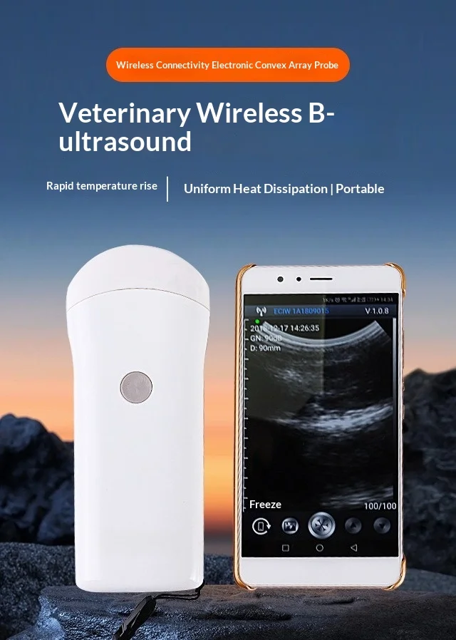 Portable Pregnancy Test Handheld Ultrasound Machine Pig Sheep Wireless Mechanica
