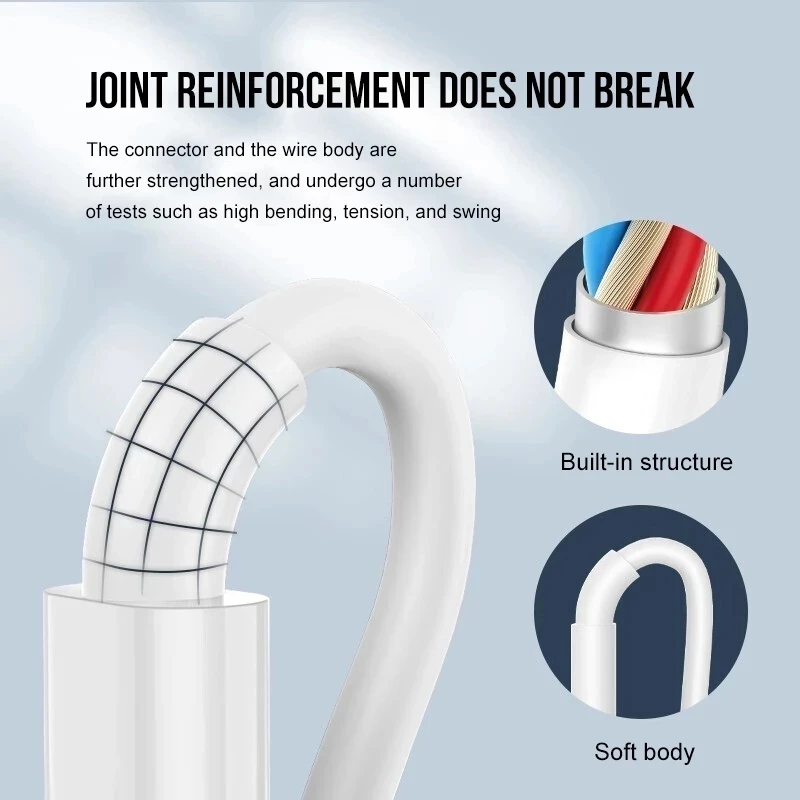 0.3/1/2M 100W USB Type C Super Fast Charging Cable Data Cord For Huawei OPPO vivo iQoo Quick Charing USB C Cables