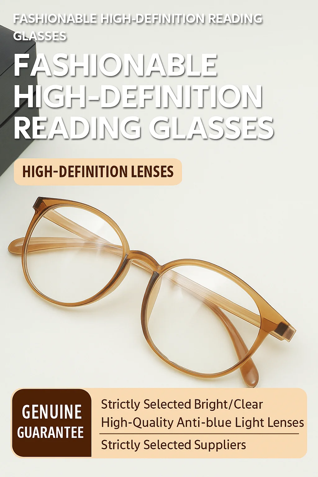 1 Stück Blaulichtfilter-Lesebrille für Frauen, Blendschutz, lindert Überanstrengung der Augen, leichter TR90-Rundrahmen, Computerbrille – Detail 1