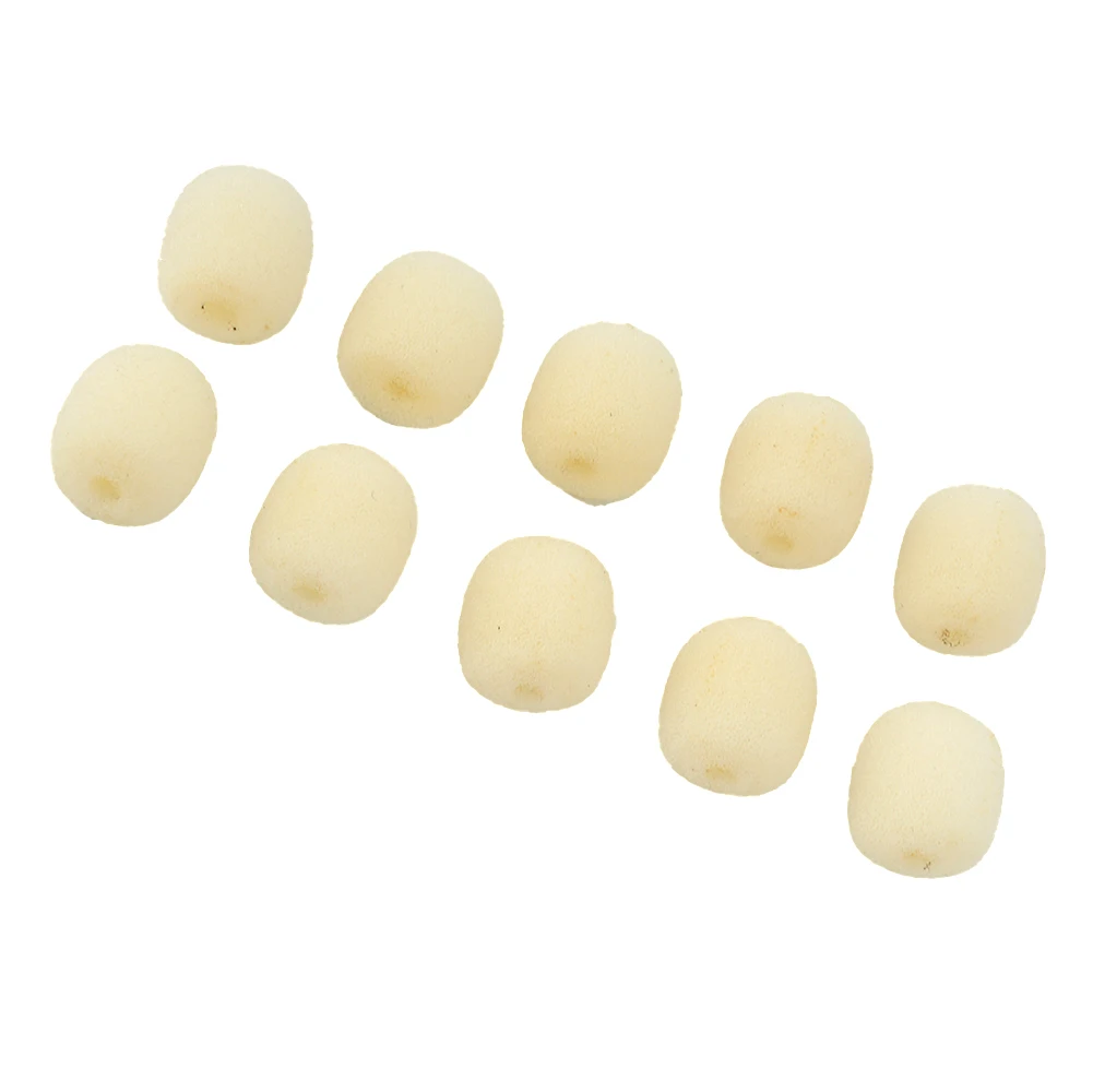 

New Foam Cover Cover Beige Durable For Gaming Headset Headset Microphone Headset Microphone Cover Headworn Mic