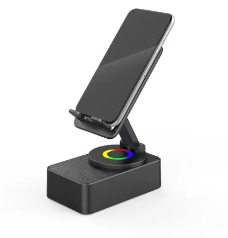 Kablosuz Bluetooth Hoparlör 5-in-1 Masaüstü Cep Telefonu Tutucu Taşınabilir Güç Bankası Şarj Mutfak Seyahat Parti Spor Salonu Açık Havada