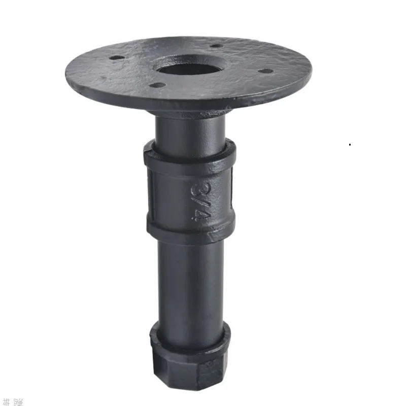 Madeira Suporte de Parede Corrimão da Escada Quadro Fixo Base de Suporte de Ferro em Linha Reta 50 mm de