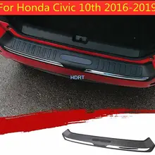HONDA CIVIC TOURER 2014Up Chrome Arrière Protection Pare-chocs Scratch Guard S Steel
