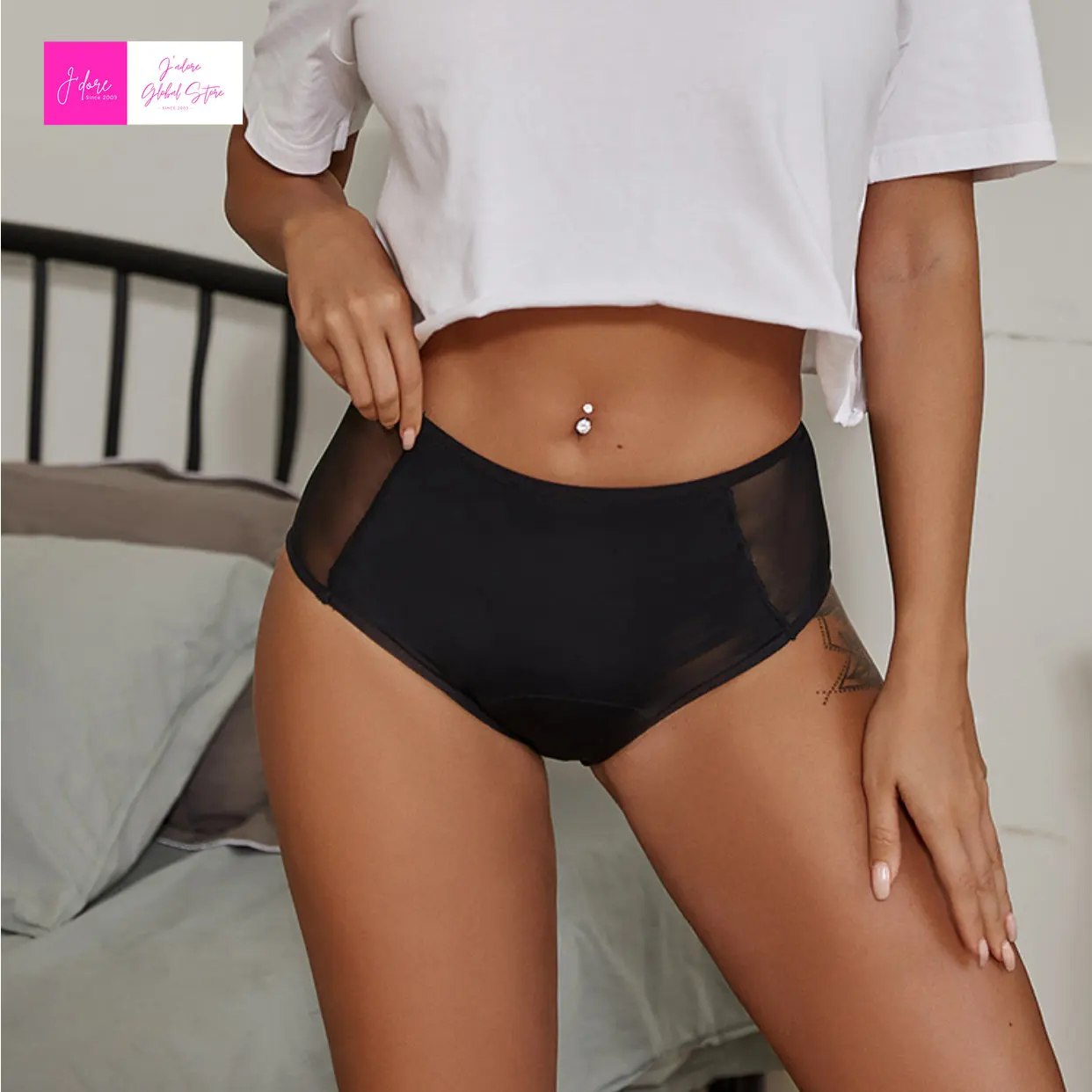 3pcs New Hot Sexy Four Layers Menstrual Panties Leakproof Briefs Underwear Women Physiological Period Panties Female Panties