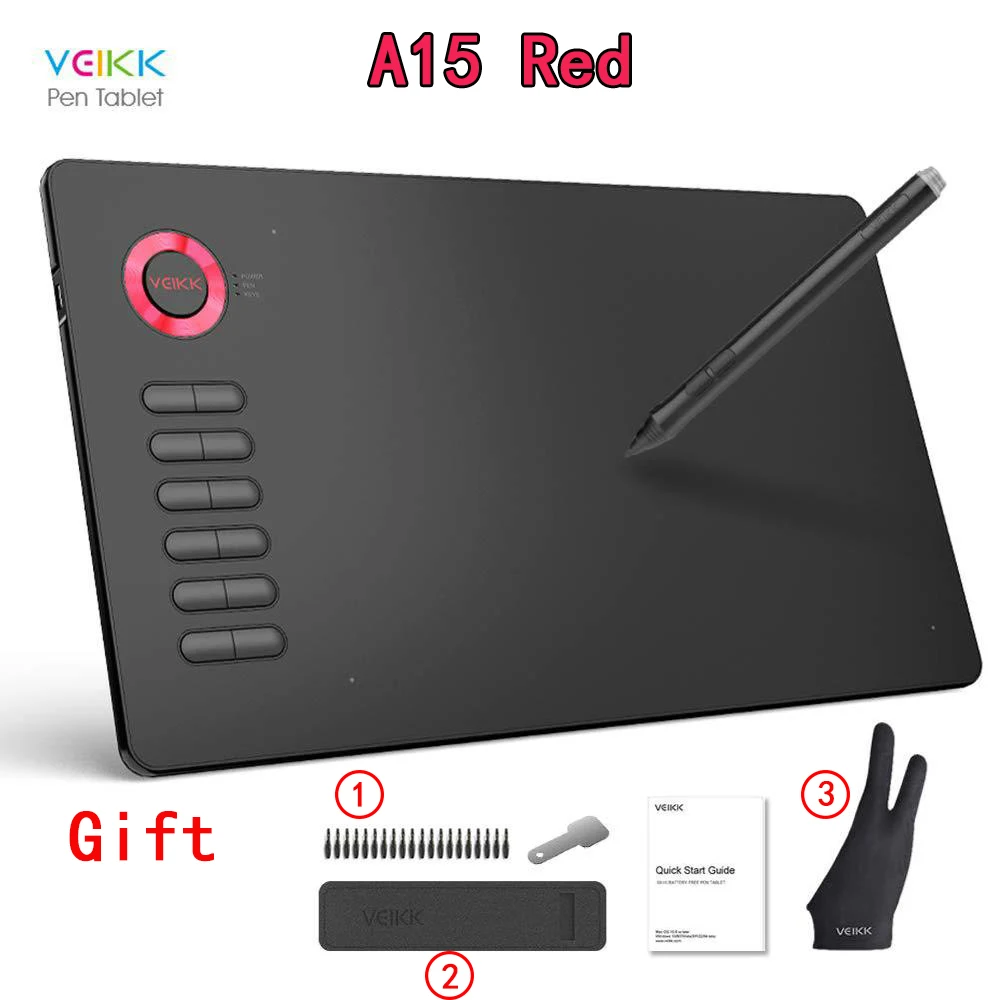 Digital Drawing Tablet Graphic Tablet 8192 Levels Support Windows MAC Pen Tablet Online