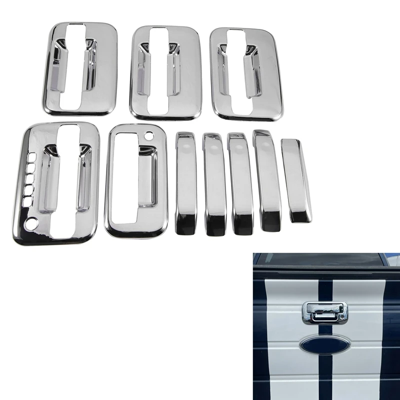 

Крышки для внешних ручек двери с клавиатурой и крышкой задней двери с отверстием для ключей для 2004-2019 Ford F-150 F150