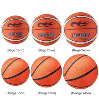 18/21/24cm Silent Basketball High-Resilience Air Bounce Basketball Size 3/5/7 No Noise Basketball for Various Indoor Activities 2