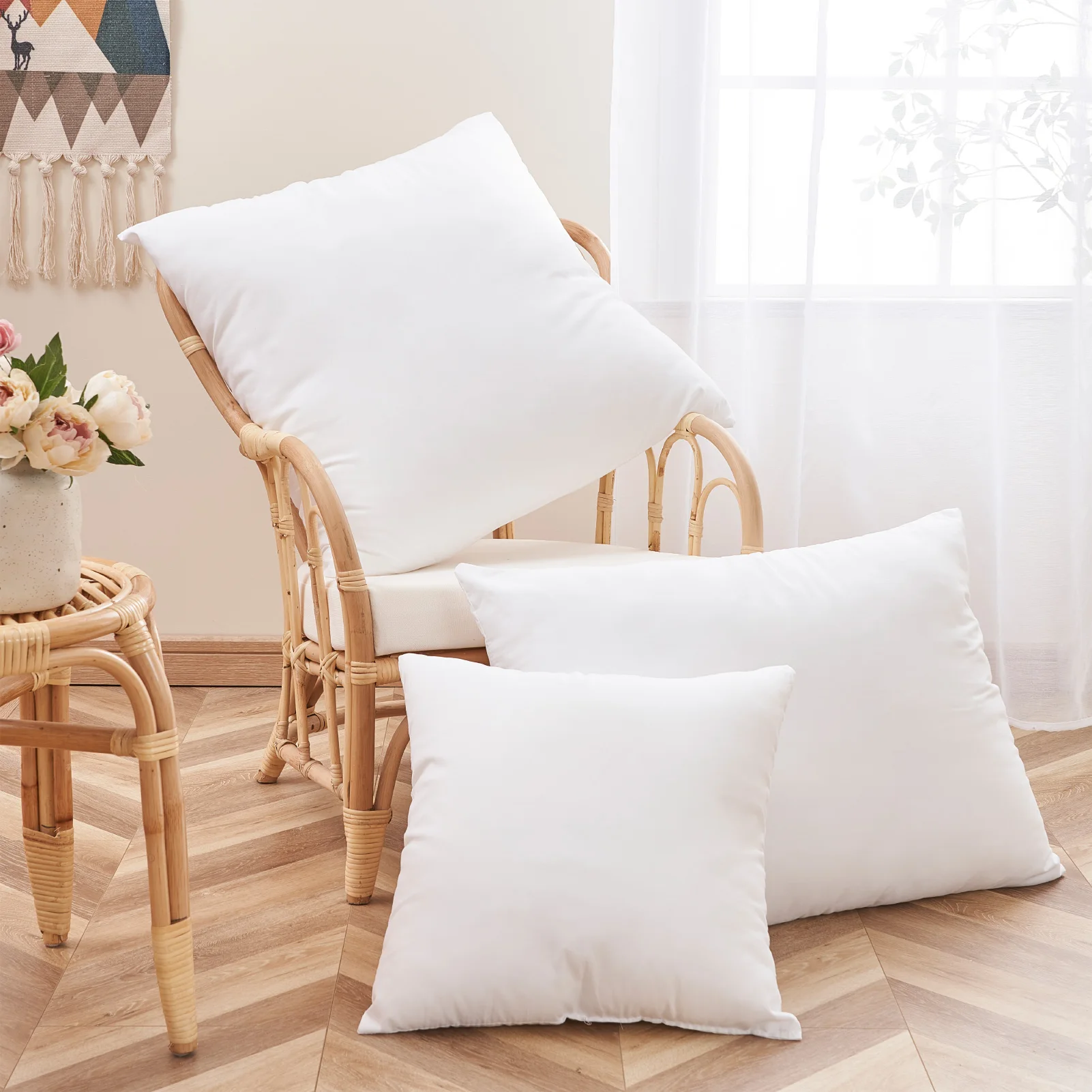 

Pure Color Pillow Cushion Core Pillow Inner PP Cotton Filler Cushion Filling Home Supplies Bed Pillows 40x40/45x45/65x65/50x70