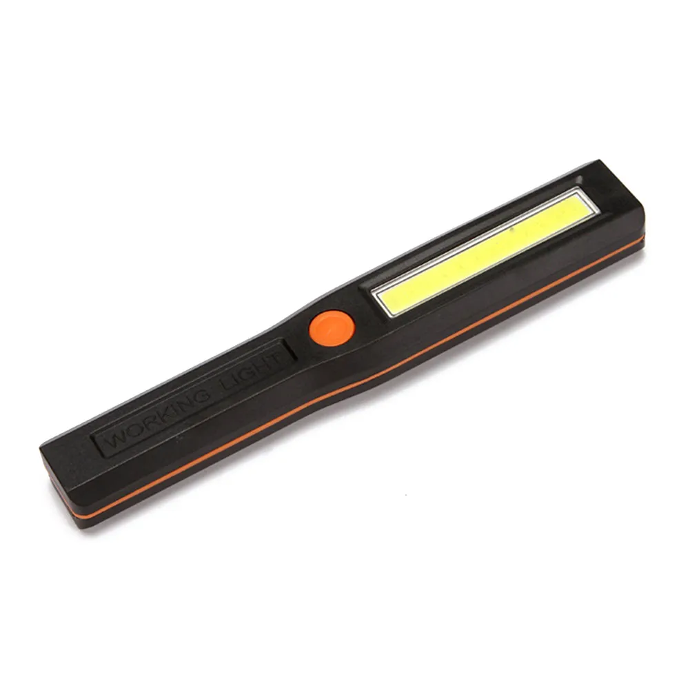 

1PC COB LED Work Light Auto Repair Inspection Light Hand Torch Lamp Magnetic Flexible Outdoor Hiking Accessories AAA Battery
