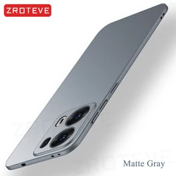 Ultra Slim Hard PC Matte Shockproof Phone Case - ZROTEVE for OPPO Reno8 Pro (Matte Gray)