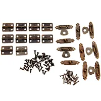 15 ชิ้น/เซ็ต Antique Bronze เฟอร์นิเจอร์บานพับตู้ 26*15 มม.เครื่องประดับไม้กล่องสลับ Hasp Latch ล็อคเฟอร์นิเจอร์ฮาร์ดแวร์ 3