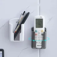Climatiseur à distance universel blanc étagère murale boîte de rangement télécommande support support boîte de rangement organisateurs de cuisine 2