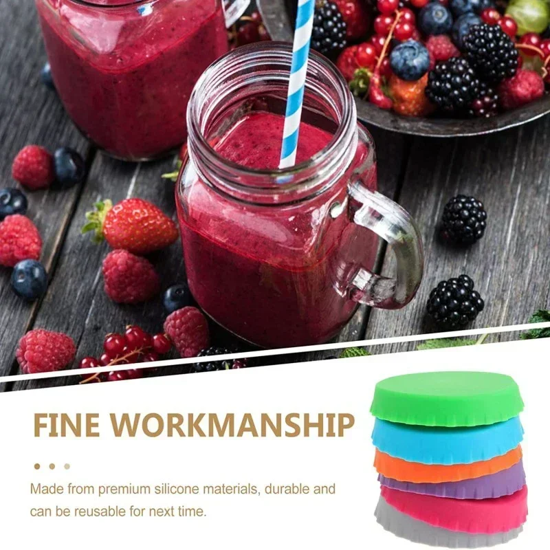 1/3/6pcs Standard Beverage Can Covers Leak Proof Sealing Cap Red Wine Soft Cap Sealing Beverage Can Lids Soda Lid Protectors