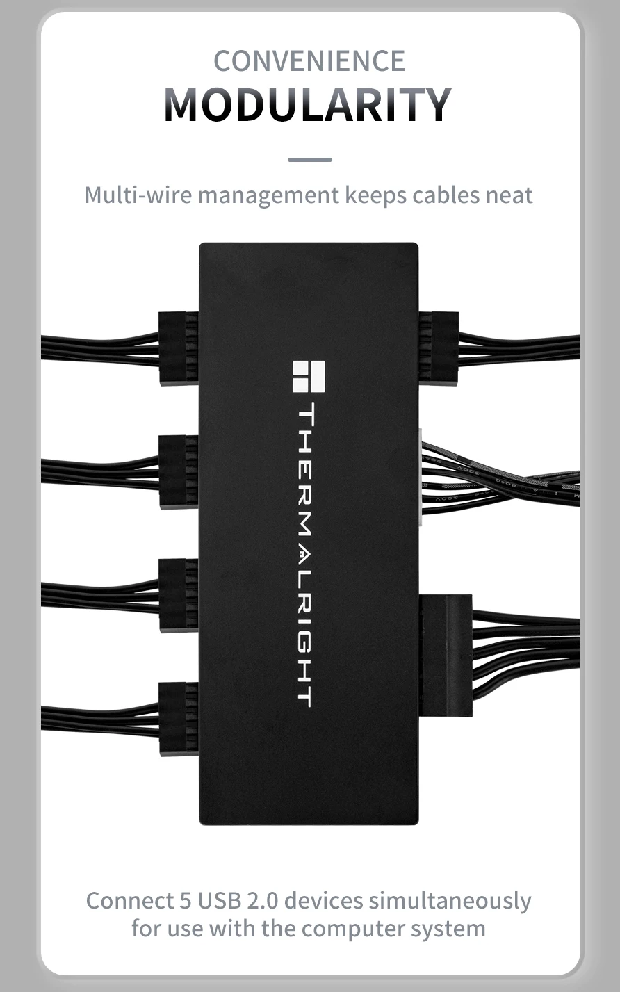 USB 2.0 HUB X5 5 ports 9-pin USB hub solves the problem of insufficient USB 2.0