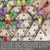 Chain Triangle Chess Game Territory Capture Family Game Chess Board Games Funny Chain Triangle Game for Kids and Adults 6