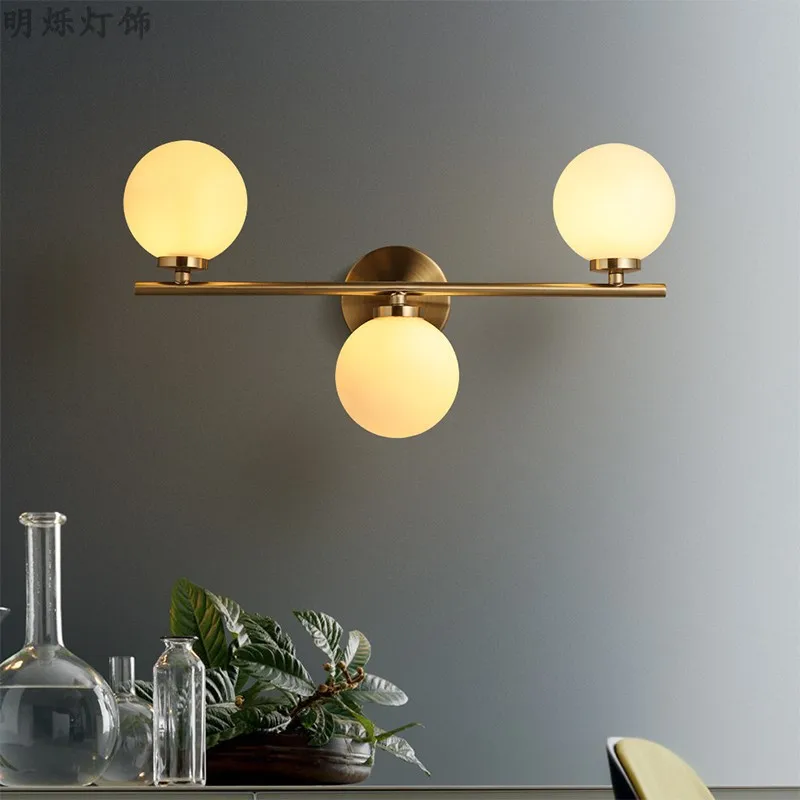 

Nordic Gold Wall Lamp Bathroom Bedside Hotel Aisle Hallway Lighting Bedroom Lamps Led Mirror Front Home Decor