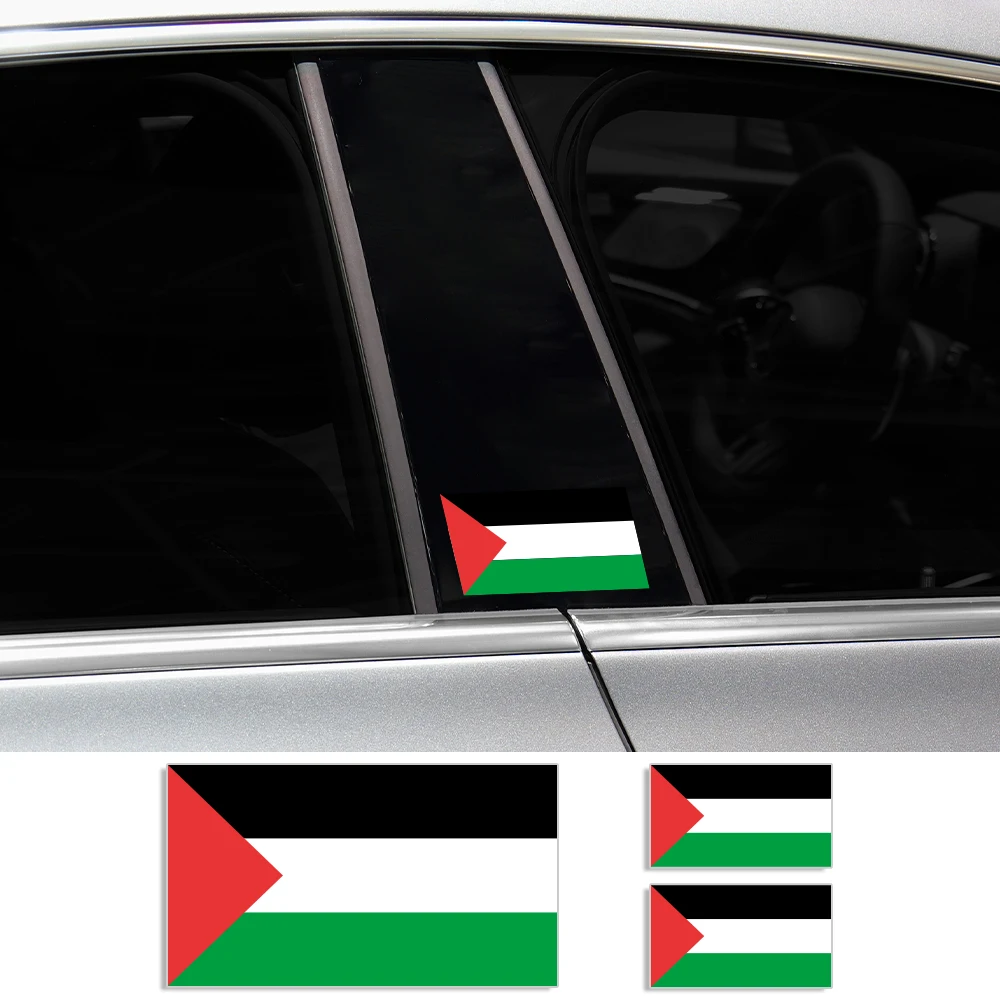Palestinian Flag Vinyl Decals - Versatile Stickers for Cars, Windows, Motorcycles, Laptops, and More