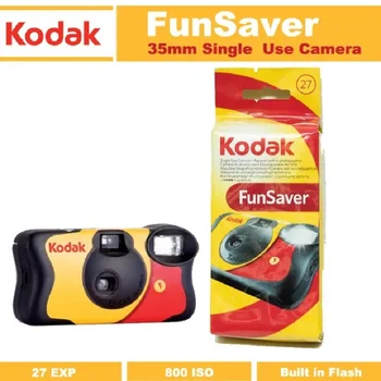 Fotocamera monouso originale Kodak FunSaver con flash 1/3/5 pezzi Telecamere monouso a pellicola punto e punto 27 fogli 39 fogli