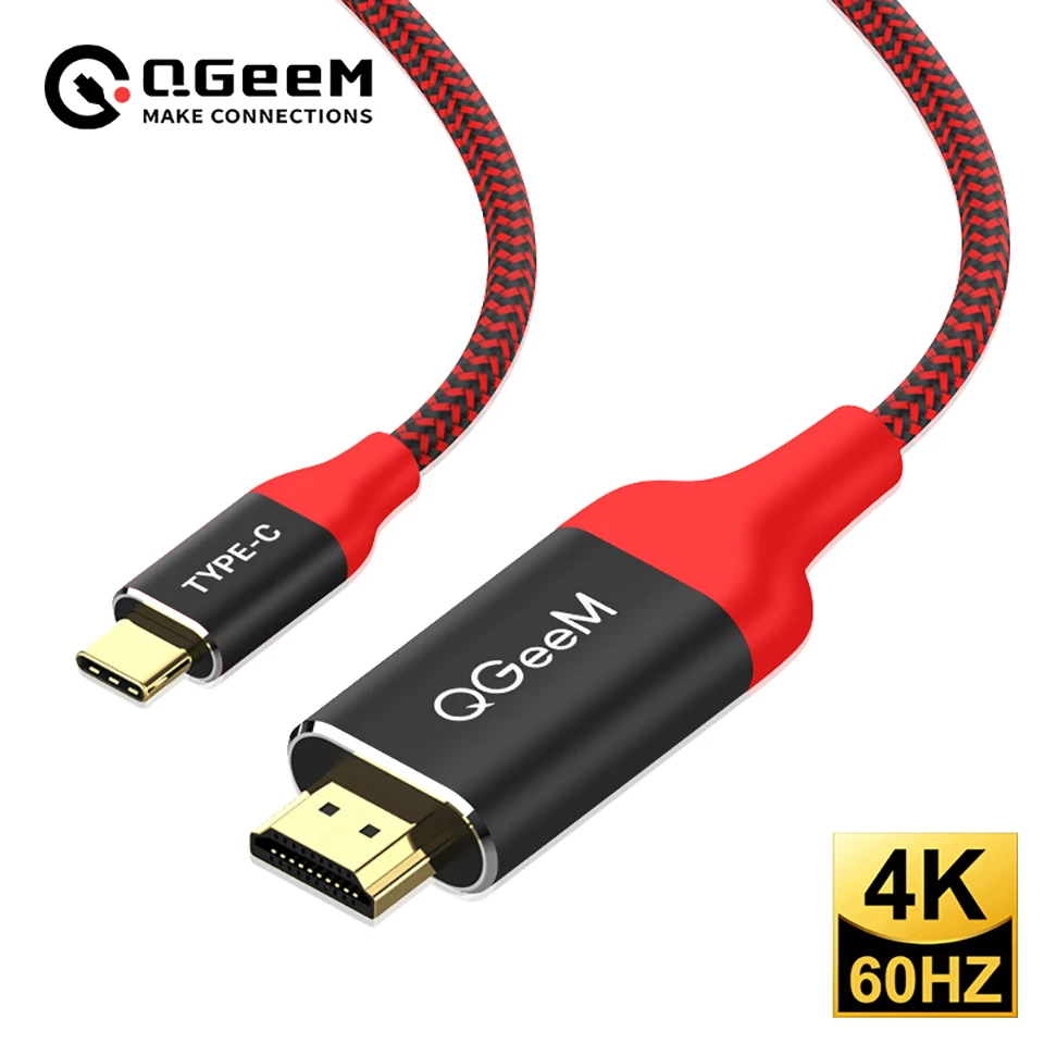 QGeeM USB C zu HDMI 4K 60Hz Kabel USB Typ C zu HDMI Adapter USB C HDMI