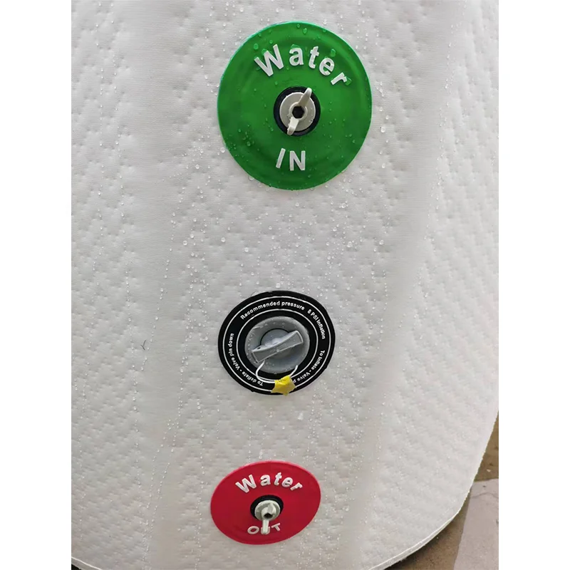 Portable Small Round Ice Bath Tubs Drop Stitch Inflatable Ice Tub
