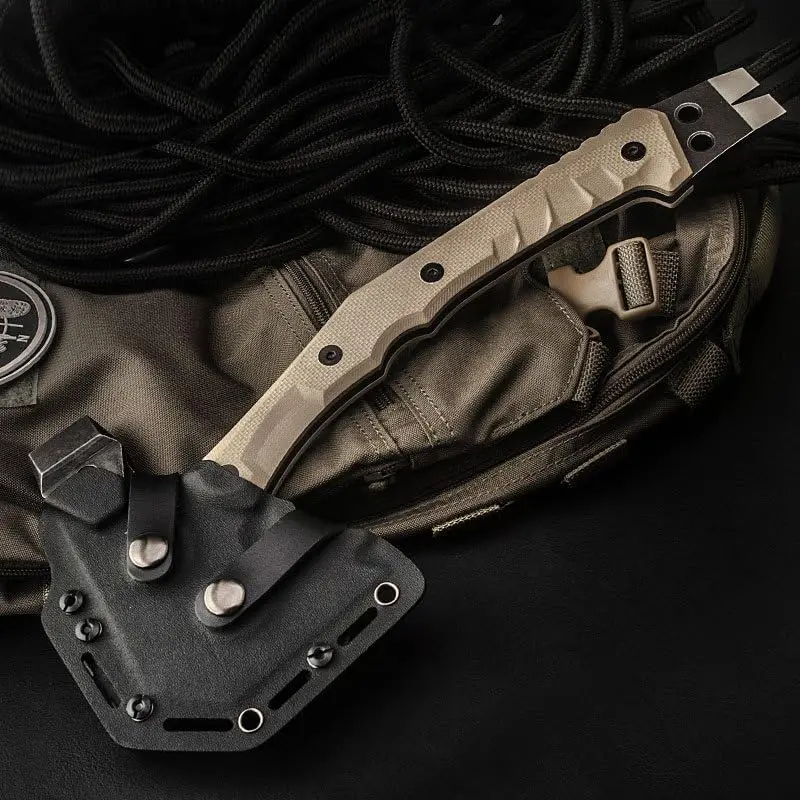 HX Mercenarys Tactical Engineer Axes Multifunctional Explosion-Proof Axe Camping Artillery Fire Rescue Hammer Hiking Tools 4