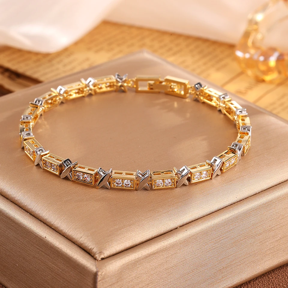 SJX GLITTER CROSS BRACELET　ブレス 金　正規品　55万 SJX－GOLD GLITTER BRACELET－ – GINZA SIX | GSIX | ギンザ