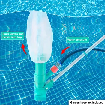 ชุดสูญญากาศและแปรงสําหรับสระว่ายน้ําสําหรับงานหนัก - การทําความสะอาดอย่างรวดเร็วสําหรับสระว่ายน้ําแบบฝัง/เหนือพื้นดิน อุปกรณ์ทําความสะอาดสระว่ายน้ําน้ําพุร้อน 1