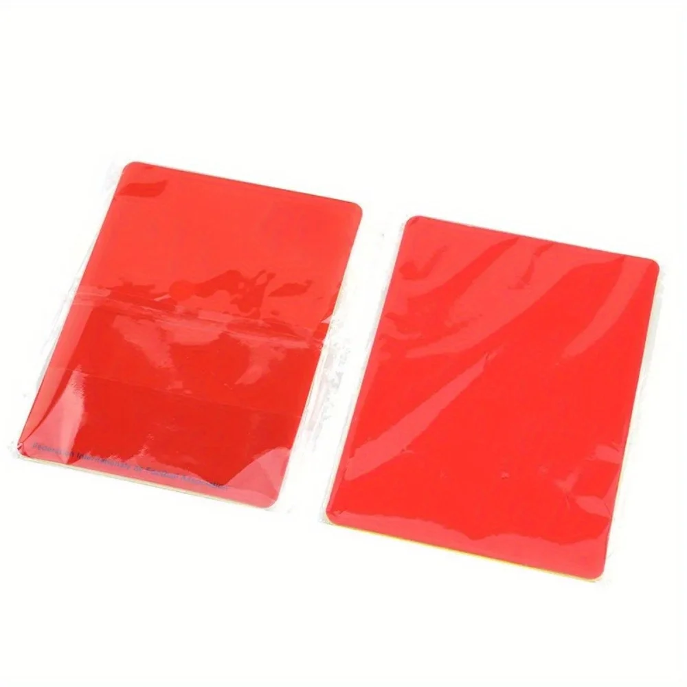 Football Referee Red and Yellow Card Tools Professional Football Match Referee Tools 2Pcs