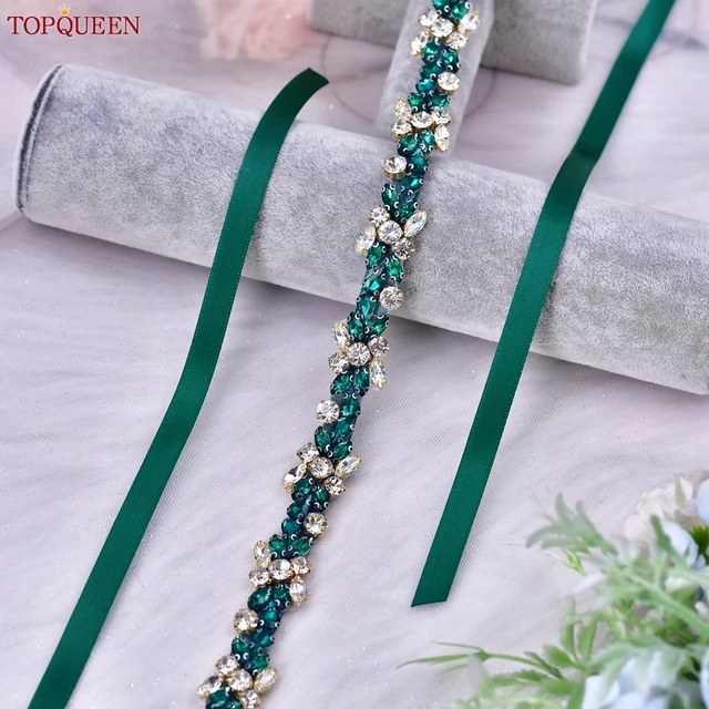 Waist Diamond Belt Wedding Dress Diamante Belt Diamond Belt For Wedding  Bling Belts TOPQUEEN S12-KL