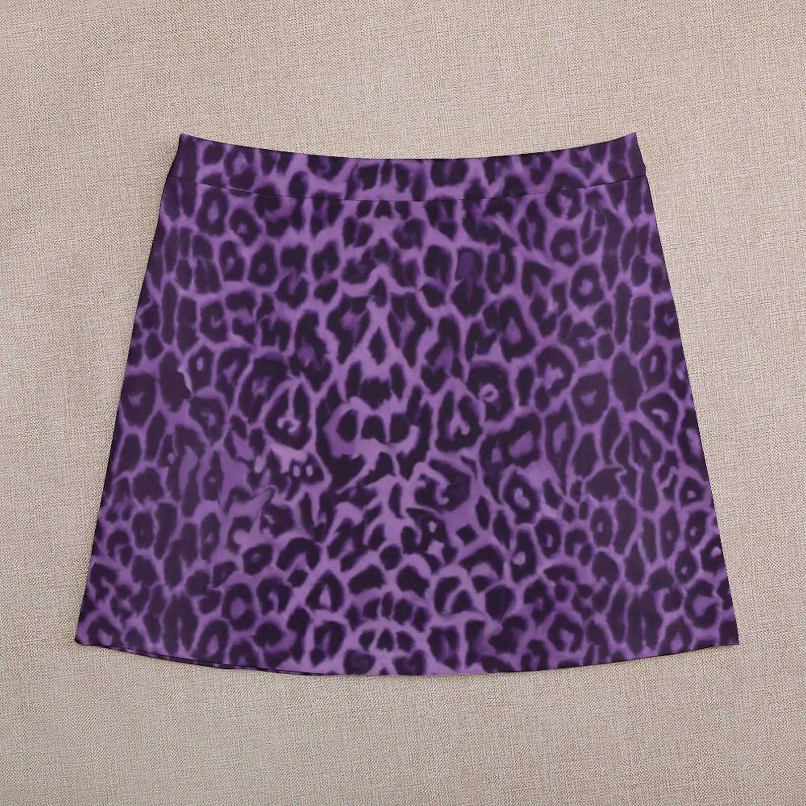 Animal Print Skirt Summer Purple Leopard Pattern Harajuku Casual A-line Skirts Cute Mini Skirt Female Pattern Oversize Clothing 3