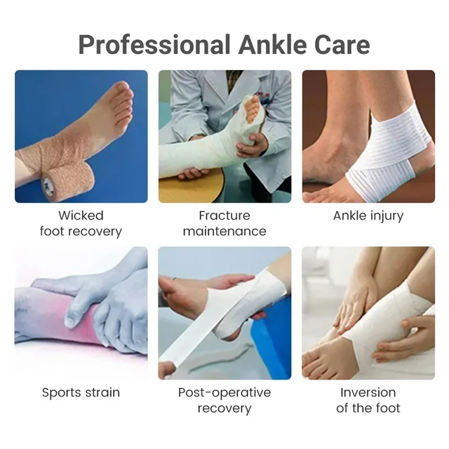 Ankle Brace Foot Drop Corrector Ankle Joint Varus Valgus Calf Fracture Fixer Breathable Leg Feet Support Left Right 5