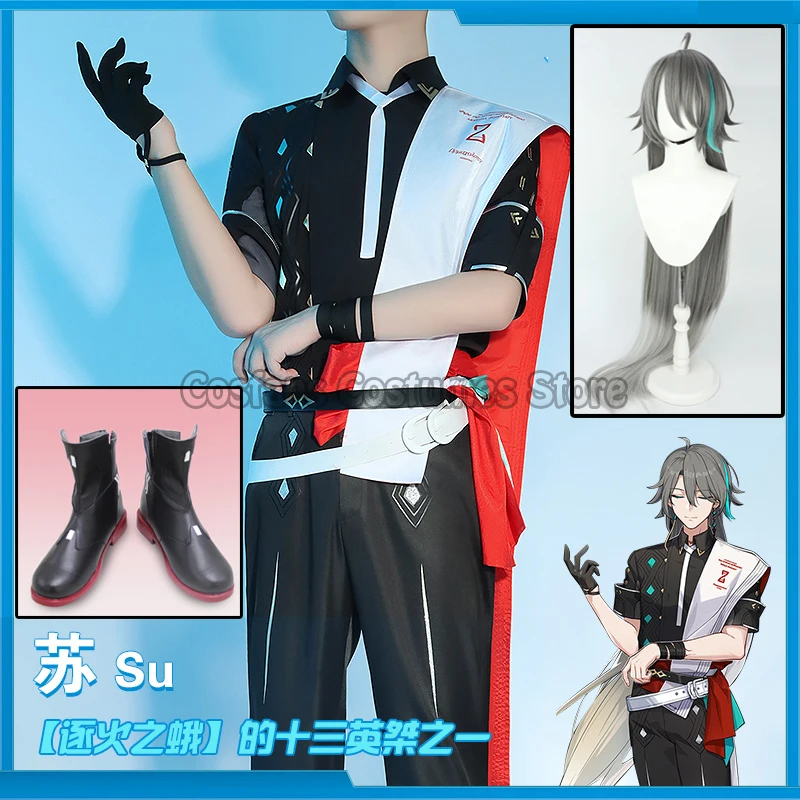 

Game Honkai Impact 3rd Su Cosplay Costume Full set Halloween Costumes for man