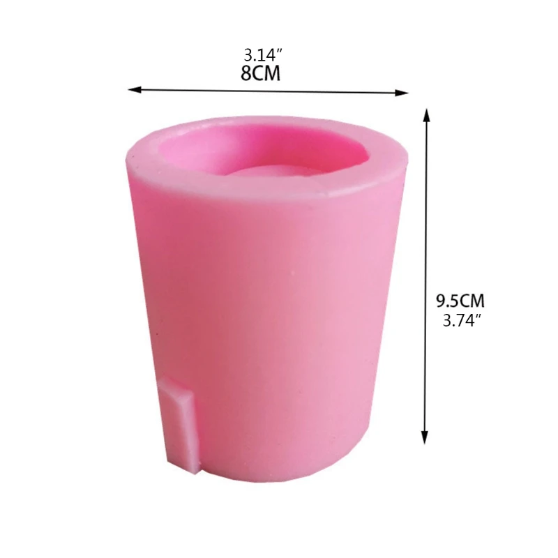 Y4QE Little Bear Succulents Flower Pot Epoxy Resin Mold Plant Vase Silicone Mould DIY Crafts Concrete Clay Casting Tool