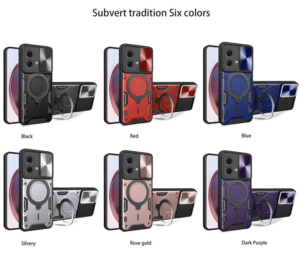 Shockproof Phone Case With Camera Protector & Rotating Ring Holder_voghion.com