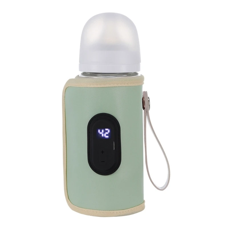 Portable Milk Bottle Warmer Bag Case 20 Temp Level Baby Feeding Bottle Insulation Sleeve Heating Cover Travel Essential 5